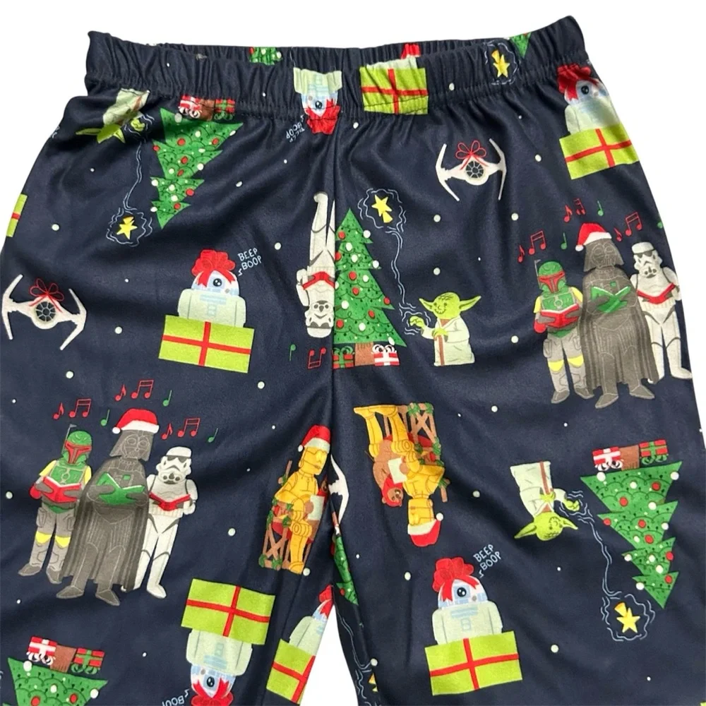 🆕Star Wars Christmas Choir Winter Holiday Flannel Boys Pajamas Set Size XS 4/5